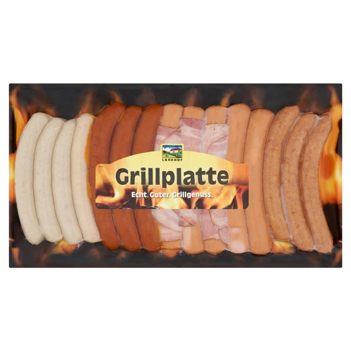 Landhof Grillplatte vegyes húskészítmény sertés és marhahúsból 910 g