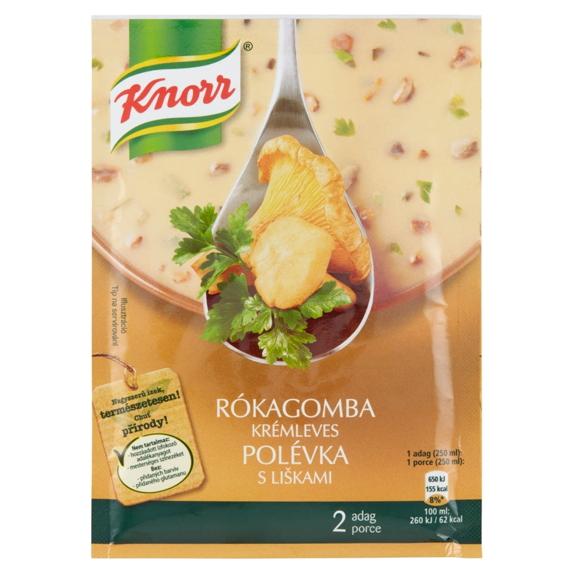 Knorr rókagomba krémleves