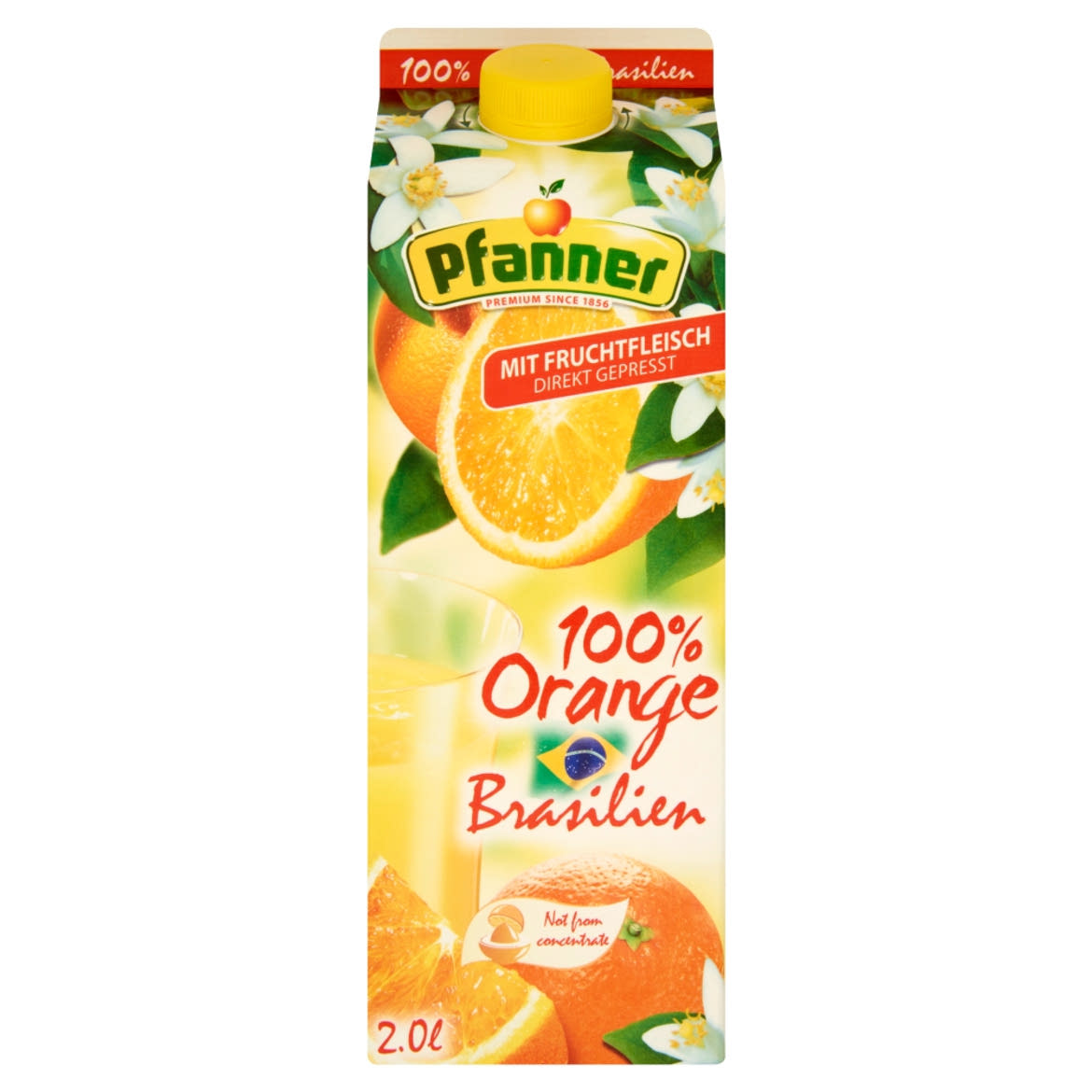 Pfanner 100% direkt préselt narancslé gyümölcshússal 2 l