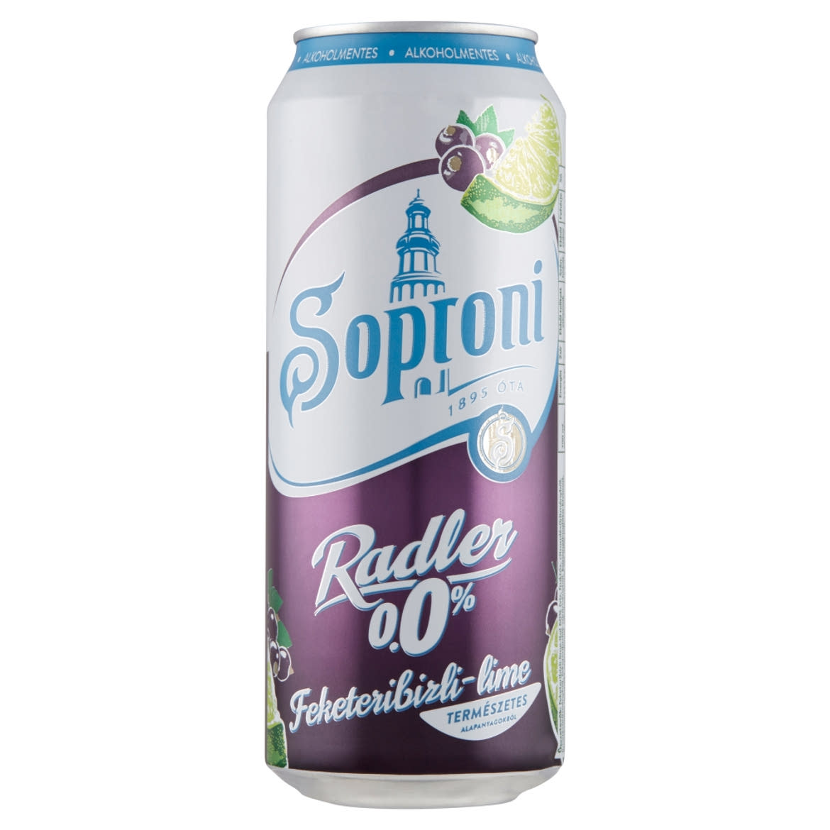 Soproni Radler feketeribizli-lime alkoholmentes sörital