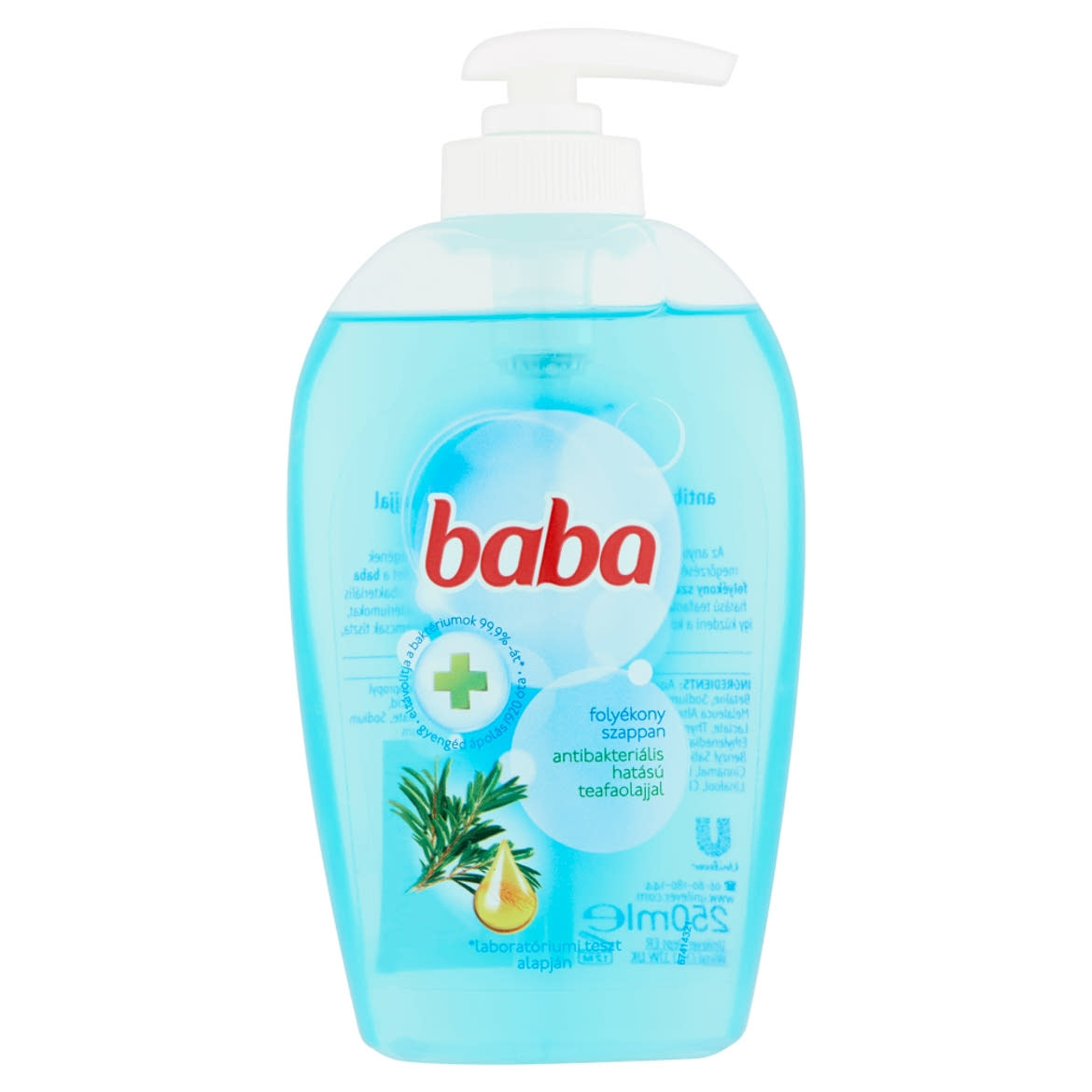 Baba folyékony szappan antibakteriális hatású teafaolajjal