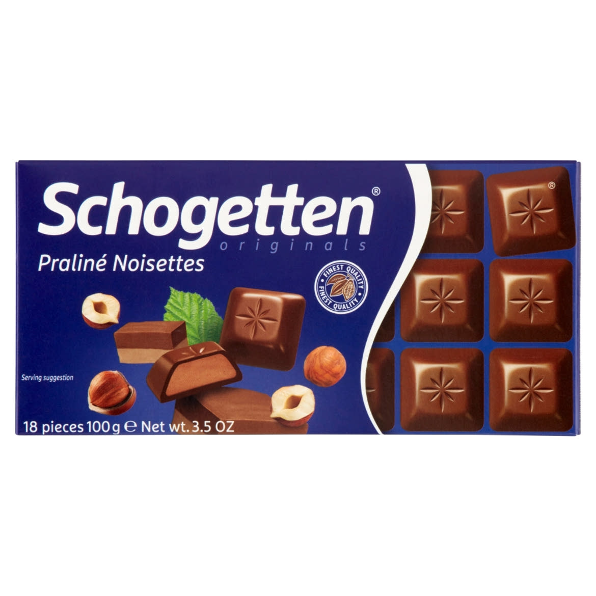Schogetten mogyorókrémmel töltött tejcsokoládé