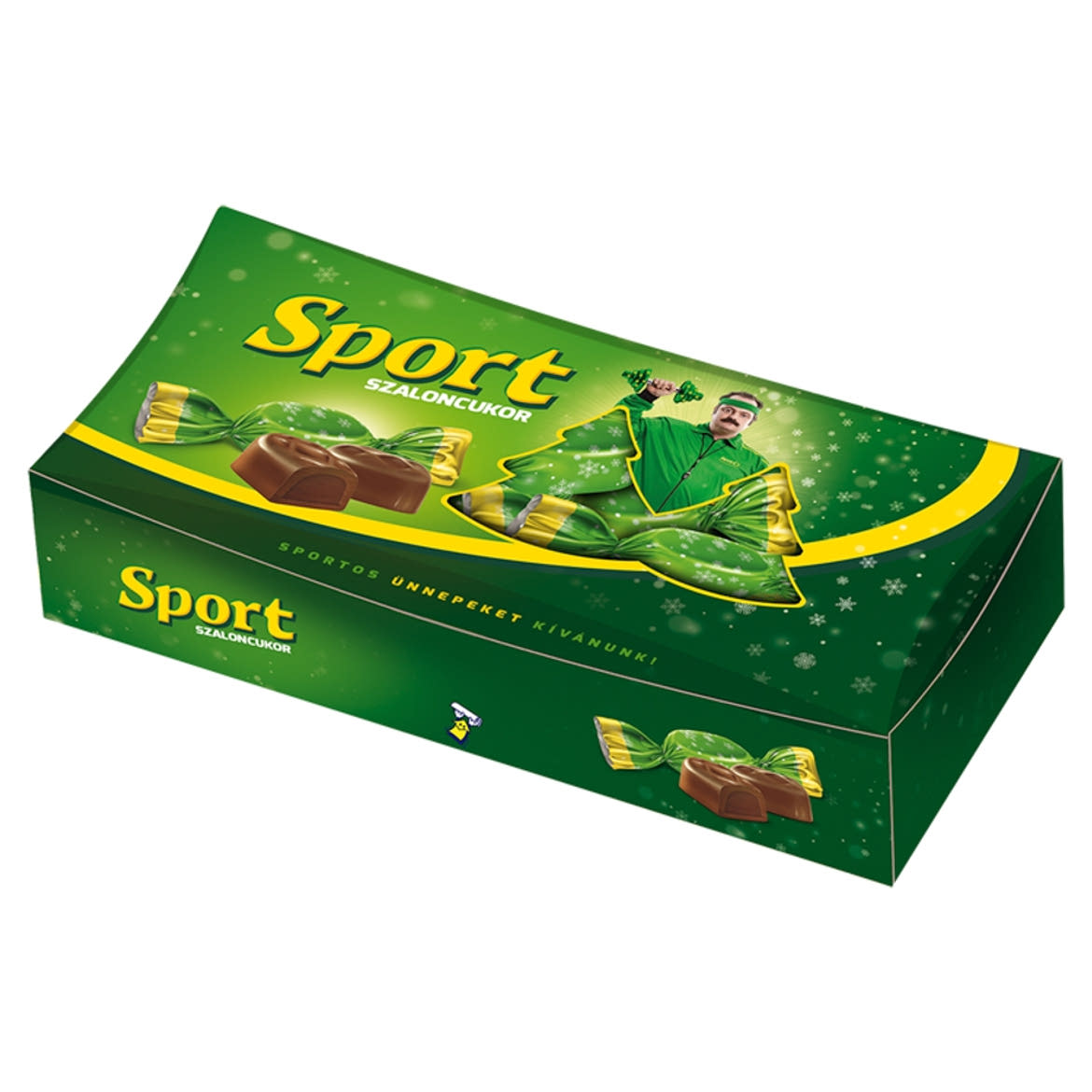 Sport tejcsokoládé szaloncukor étcsokoládéval és rum ízű töltelékkel