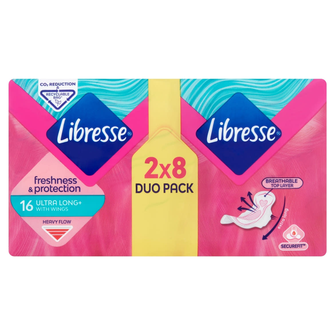 Libresse Ultra+ Long Freshness & Protection egészségügyi betét