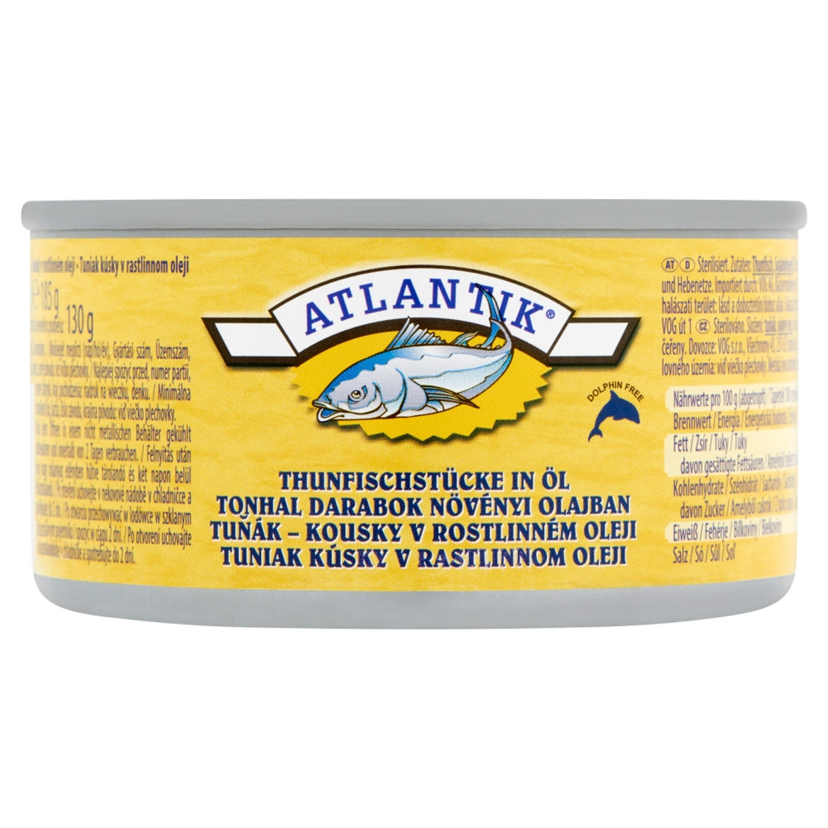 Atlantik tonhal darabok növényi olajban