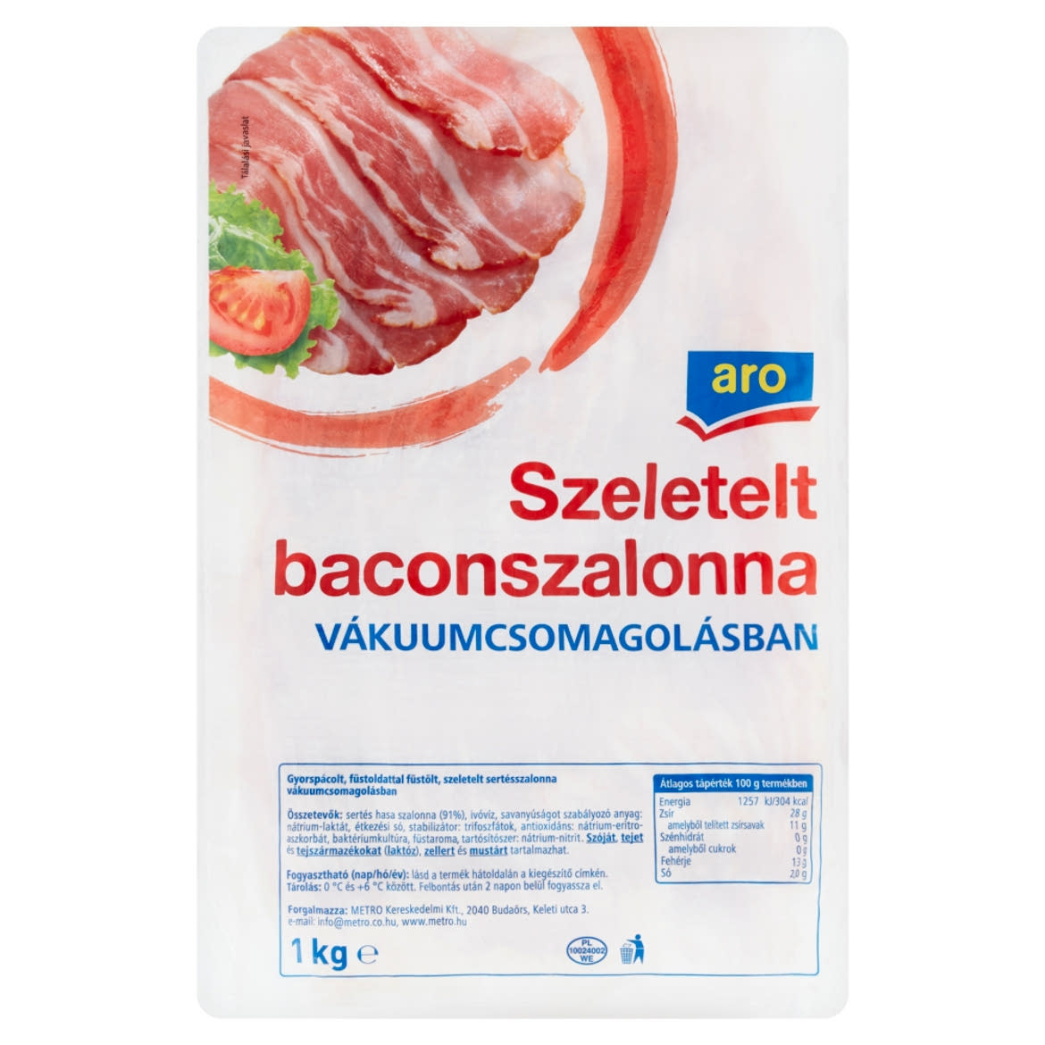 aro szeletelt baconszalonna