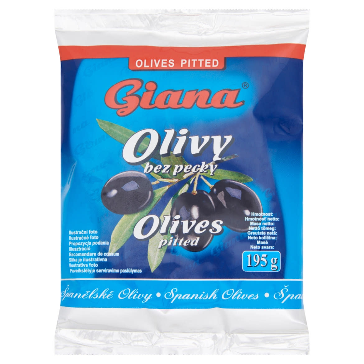 Giana spanyol fekete magozott olívabogyó 195 g