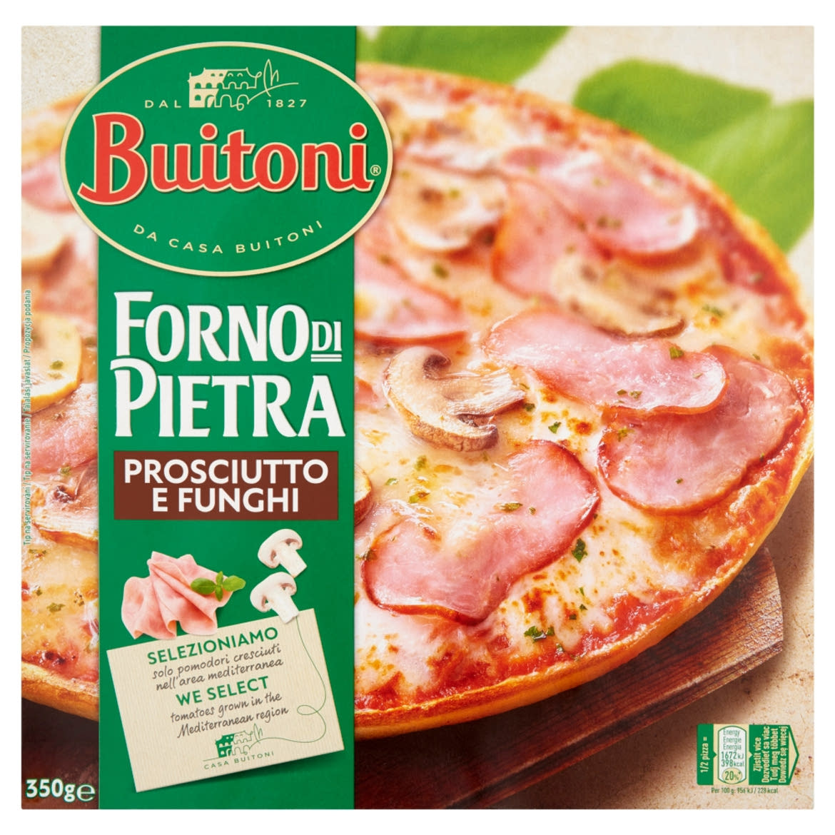Buitoni Forno di Pietra gyorsfagyasztott sonkás-gombás pizza
