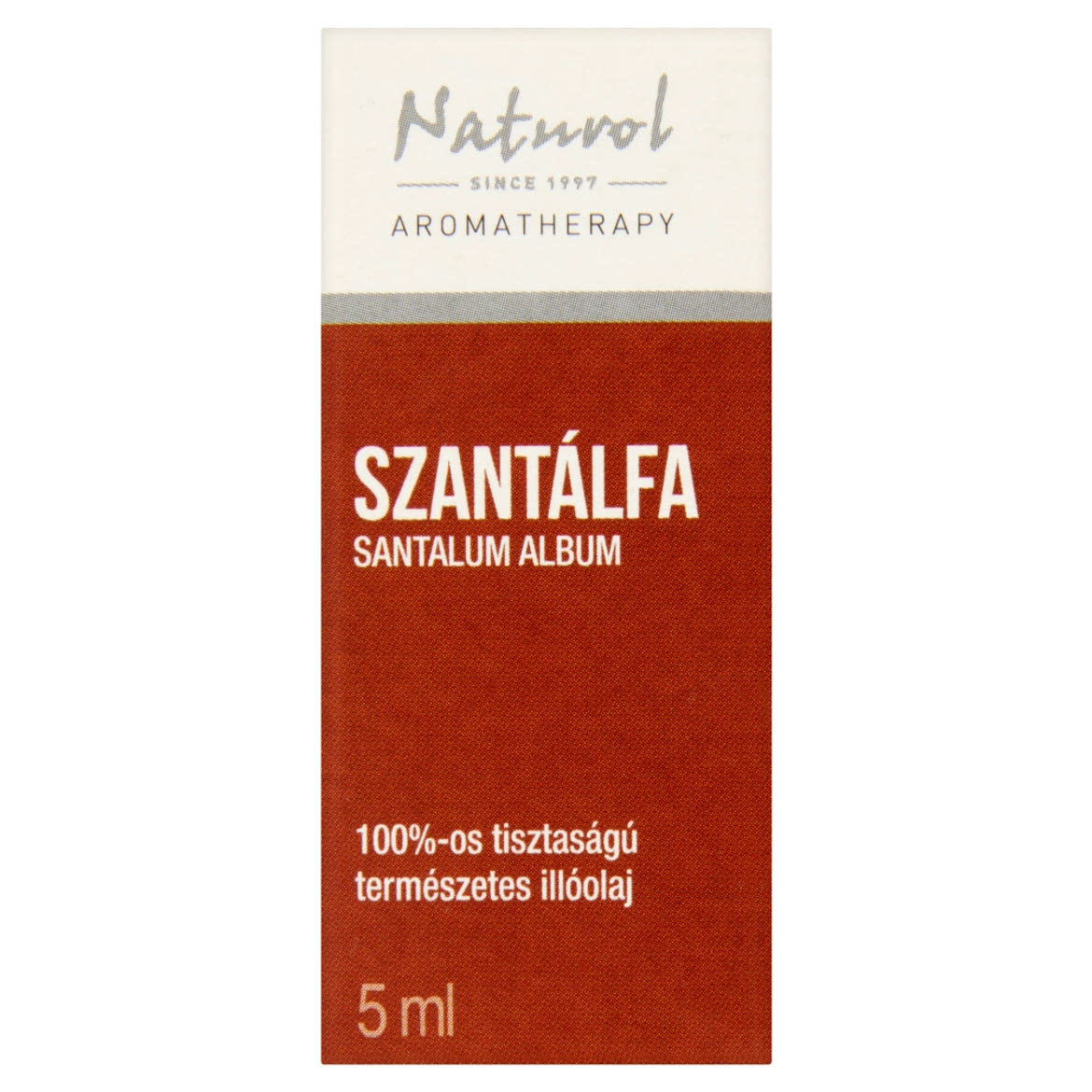 Naturol Aromatherapy 100%-os tisztaságú természetes szantálfa illóolaj