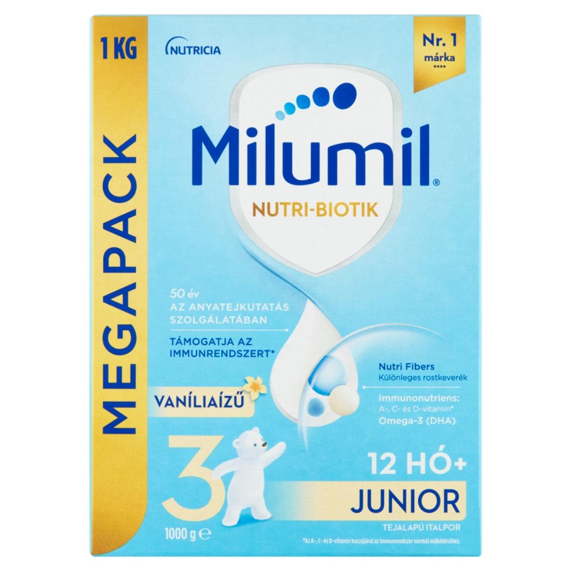 Milumil Nutri-Biotik 3 Junior vaníliaízű tejalapú italpor 12 hó+ 1000 g