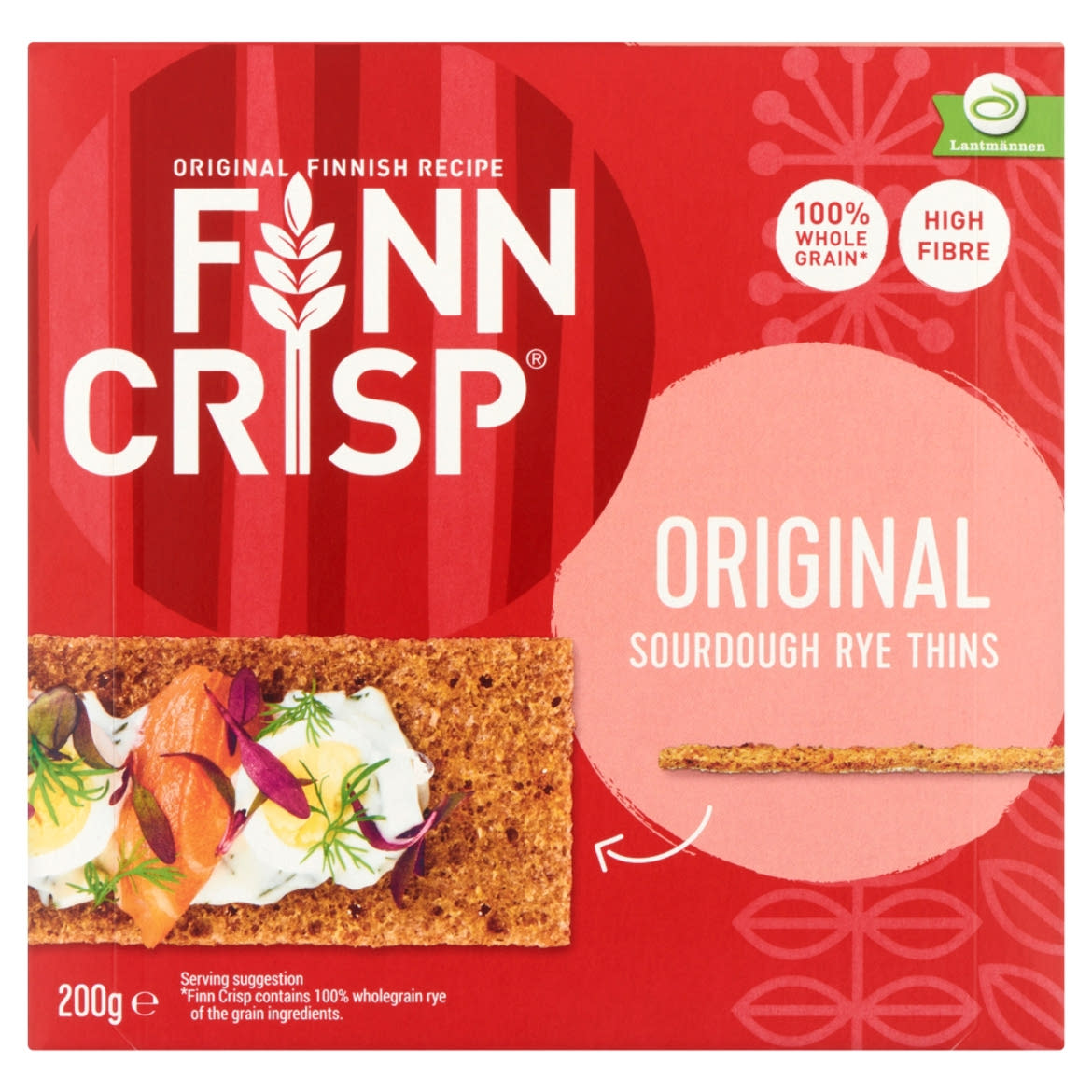 Finn Crisp vékony ropogós teljes kiőrlésű kenyér