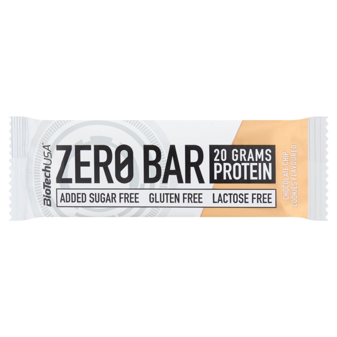 BioTechUSA Zero Bar Chocolate Chip Cookies ízű magas fehérjetartalmú szelet édesítőszerekkel 50 g