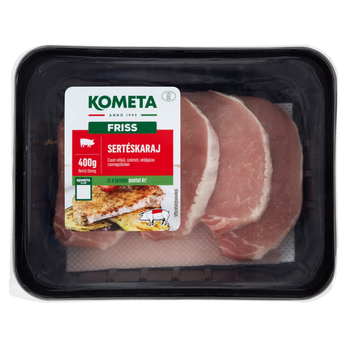 Kometa szeletelt sertéskaraj csont nélkül 400 g