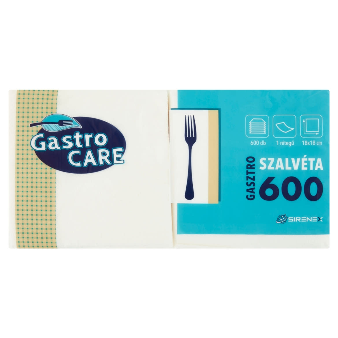 Gastro Care gasztro szalvéta 1 rétegű 18 x 18 cm