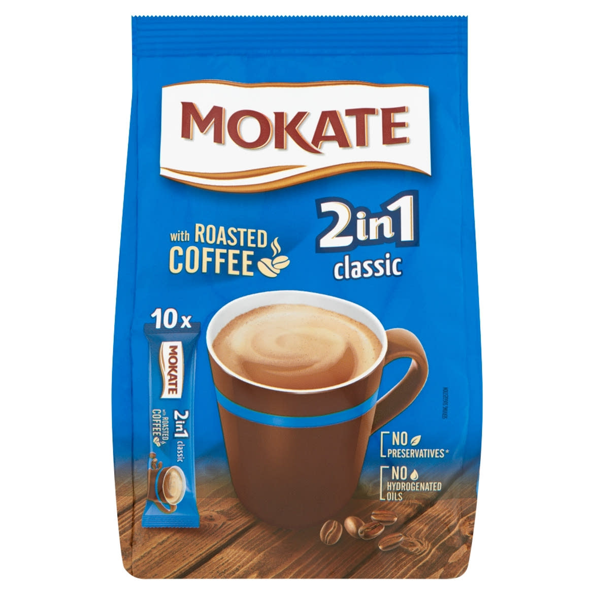 Mokate 2in1 Classic azonnal oldódó kávéspecialitás 10 x 14 g
