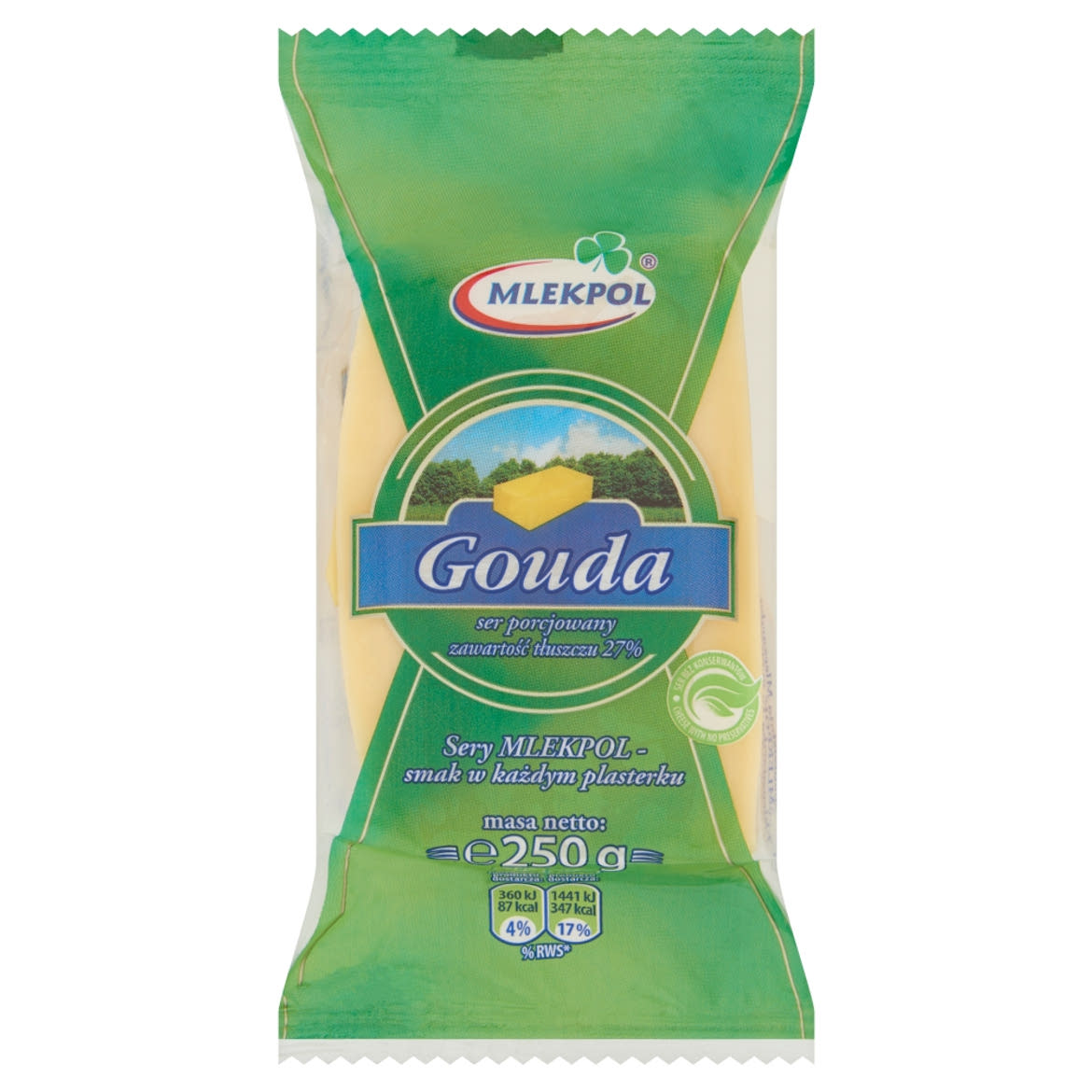 Mlekpol félkemény zsíros gouda sajt