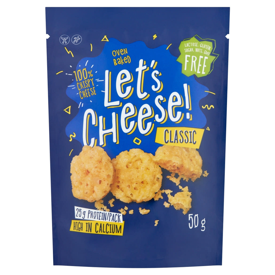 Let's Cheese! natúr, ropogós, sült sajt snack