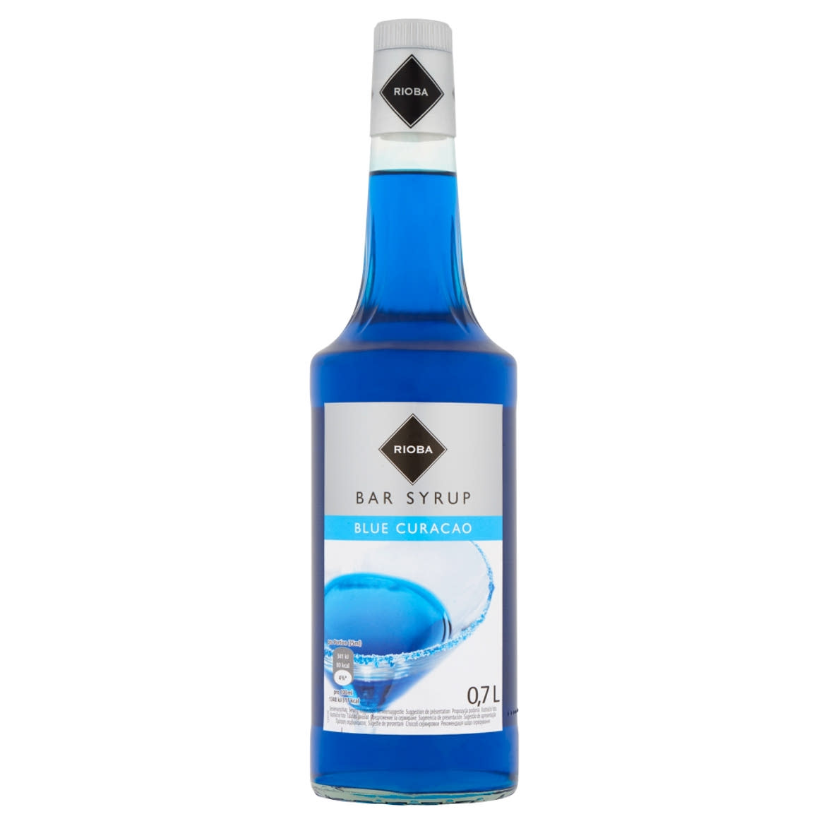 Rioba Bar Syrup Blue Curacao narancsízű szirup