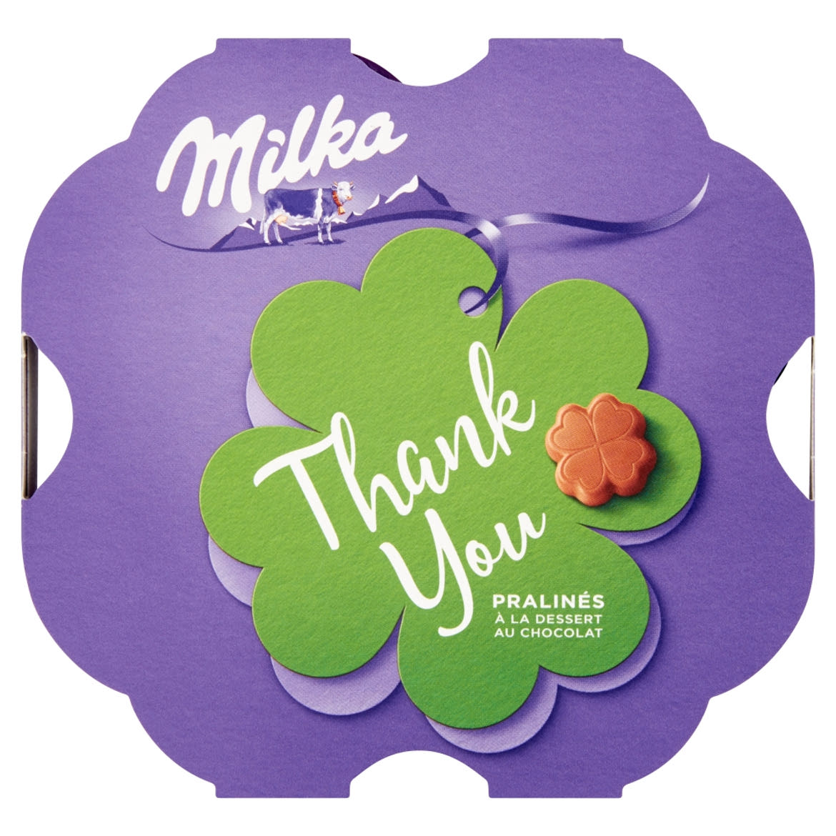 Milka Thank You alpesi tejcsokoládé praliné kakaós krémtöltelékkel