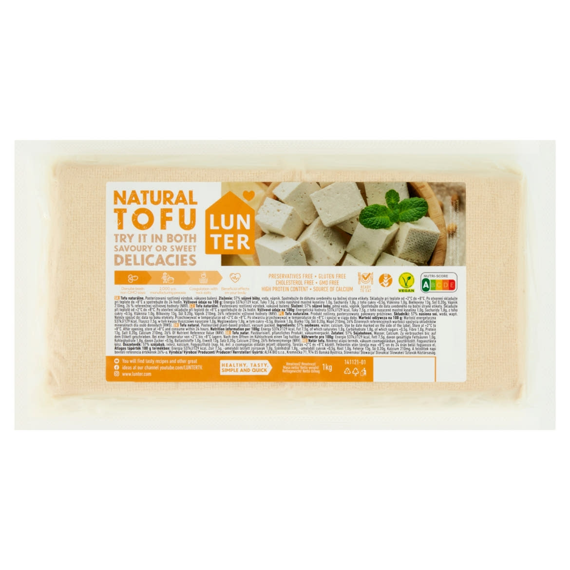 Lunter natúr tofu