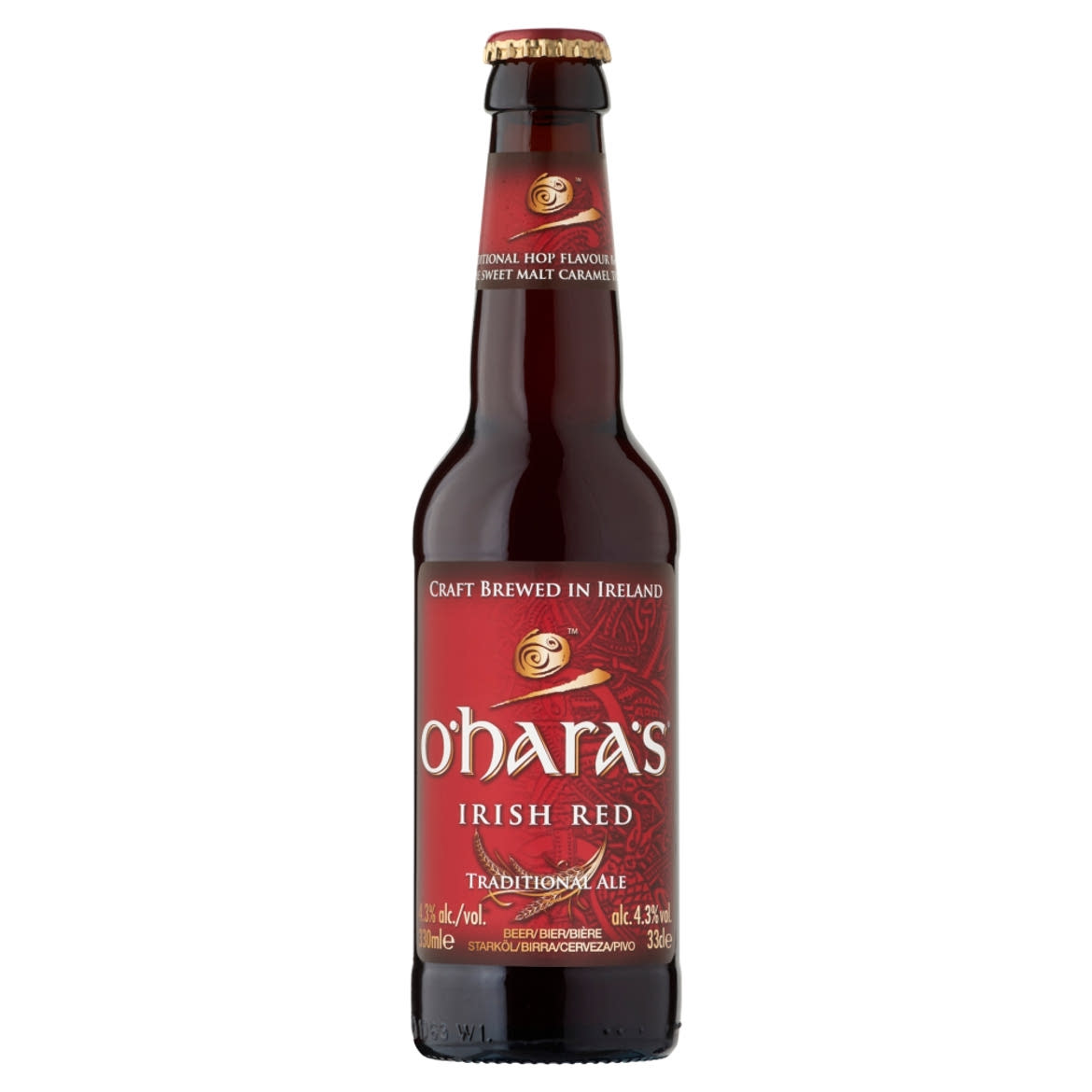 O'Hara's Irish Red ale eredeti ír vörös sör 4,3%