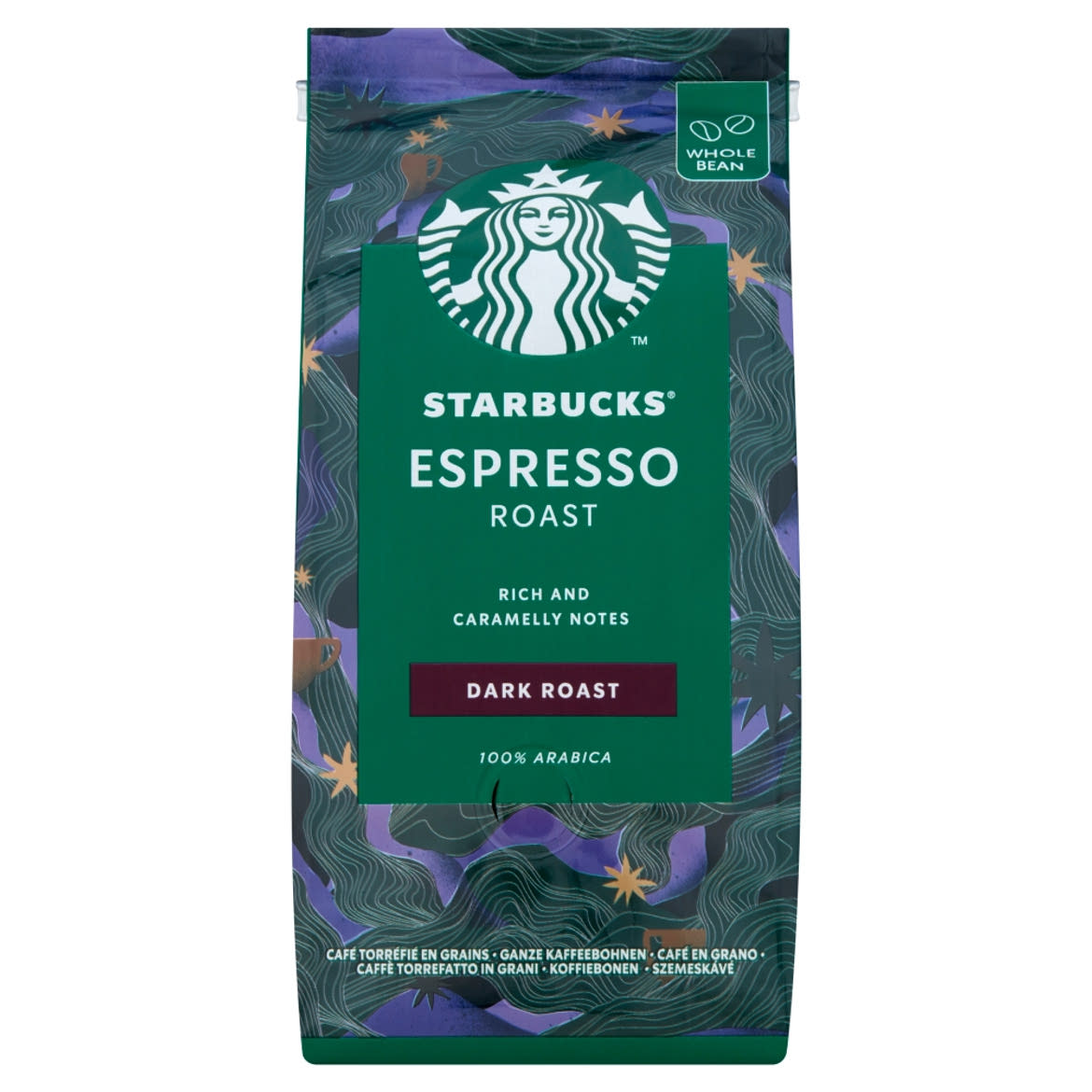 Starbucks Espresso Roast pörkölt szemeskávé