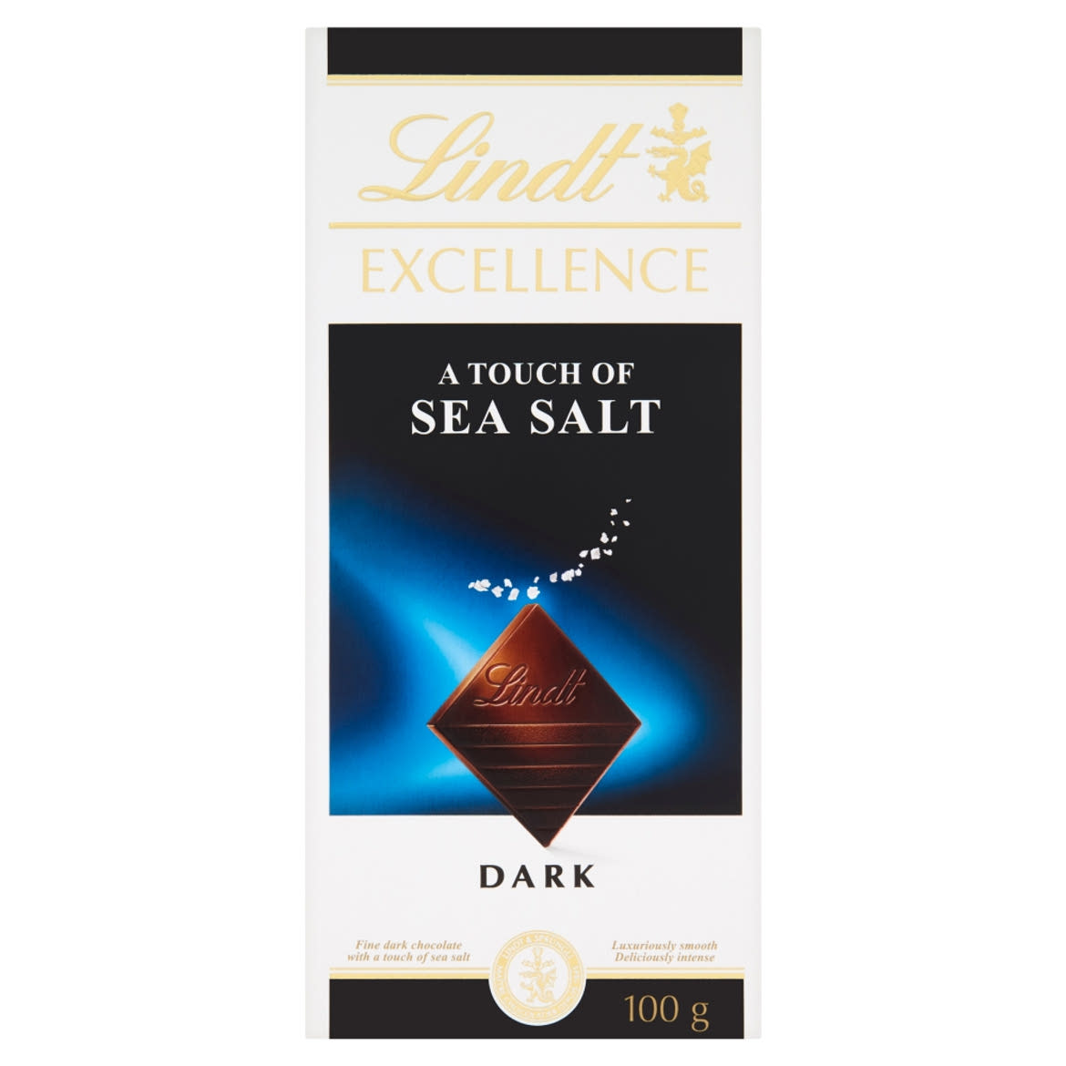 Lindt Excellence A Touch of Sea Salt finom keserű csokoládé tengeri sóval 100 g