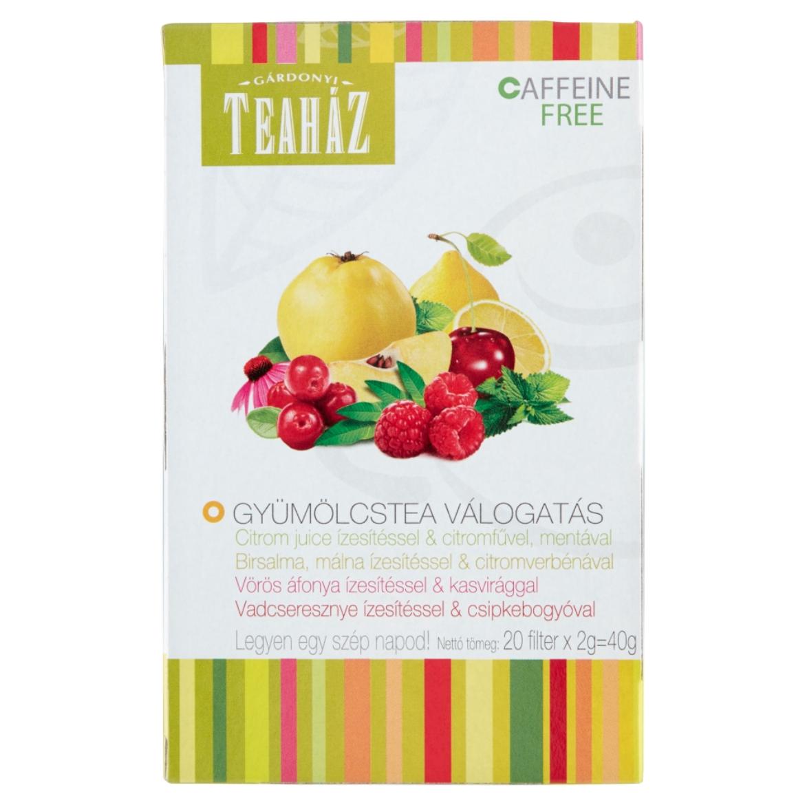 Gárdonyi Teaház gyümölcstea válogatás 20 filter 40 g