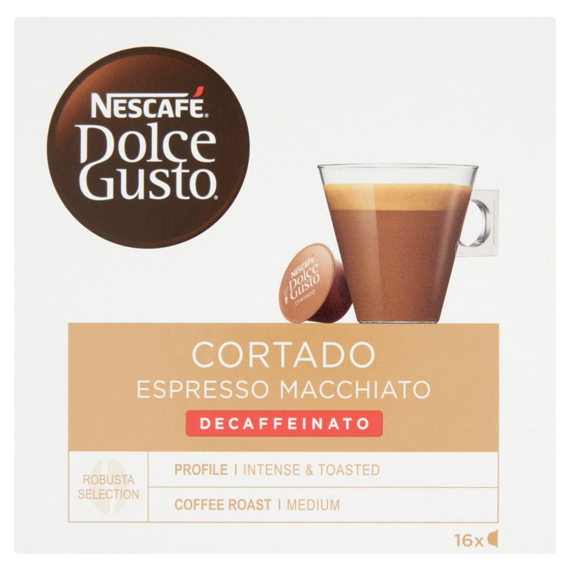 NESCAFÉ Dolce Gusto Cortado Espresso Macchiato koffeinmentes kávékapszula