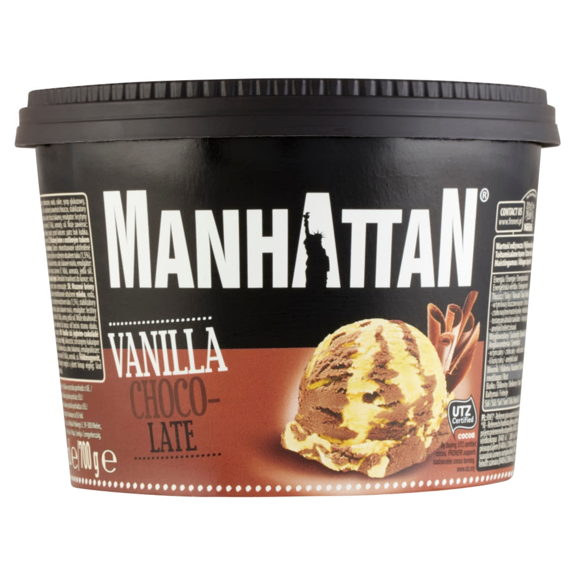Manhattan vanília-csokoládé ízű jégkrém 1400 ml