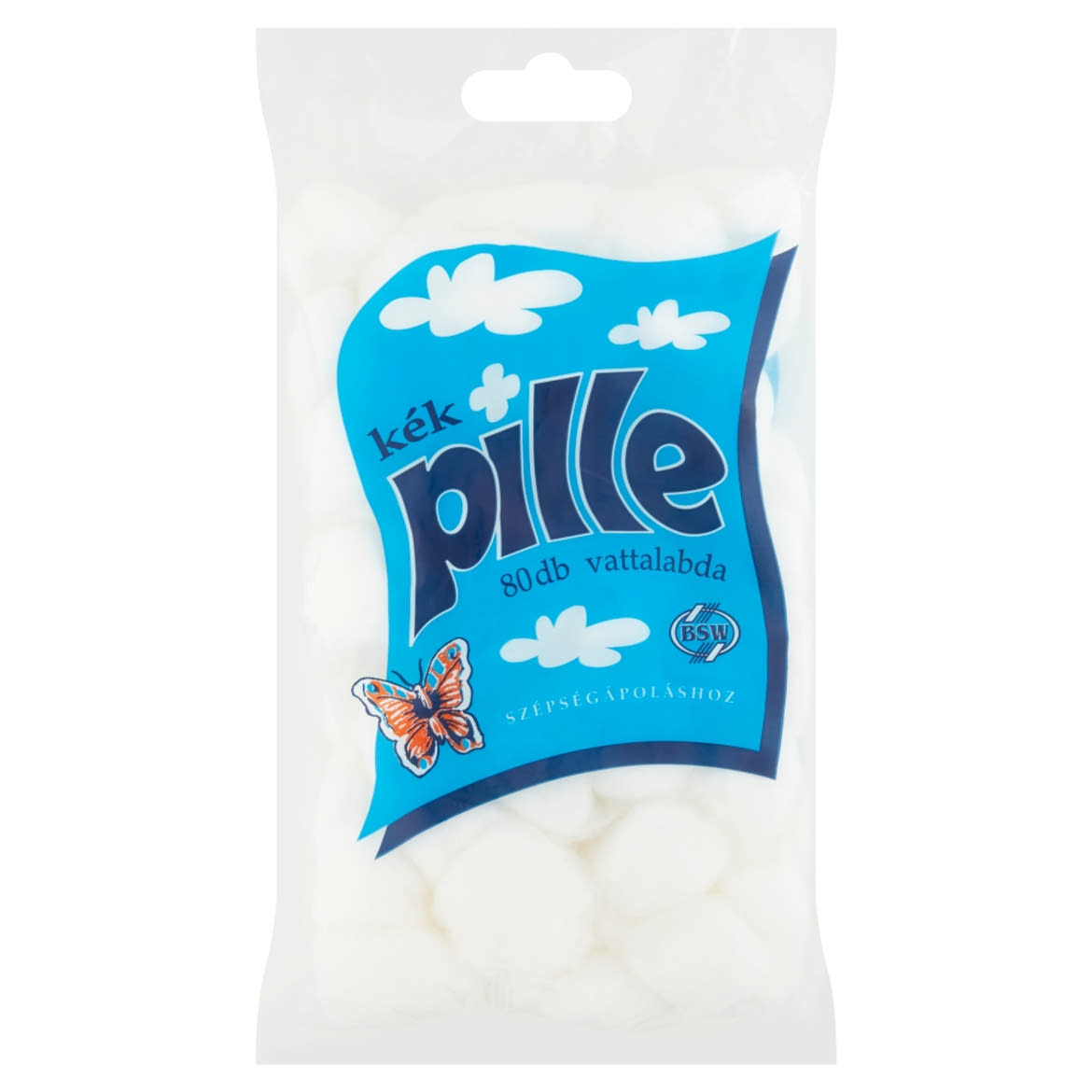 Kék Pille vattalabda 80 db