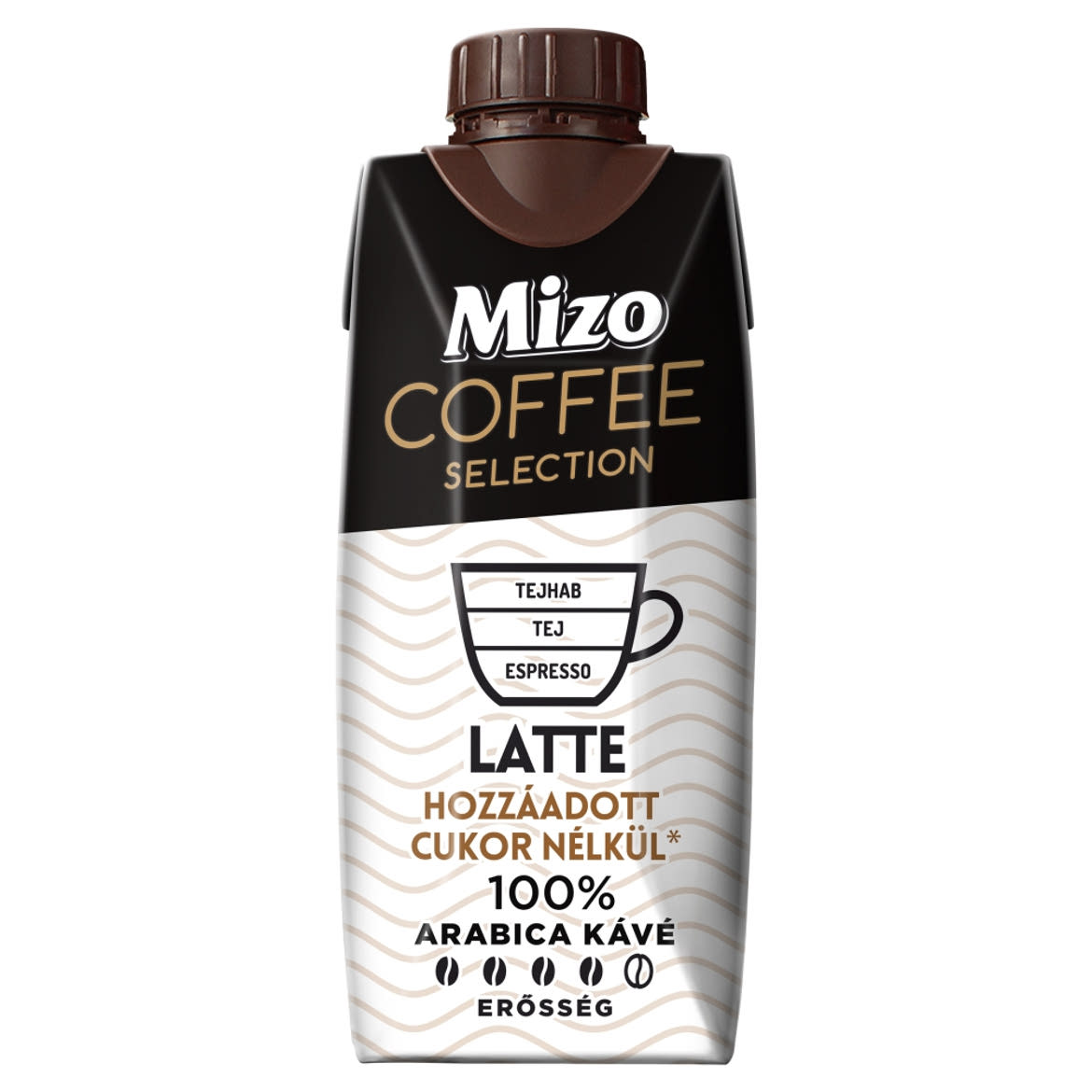 Mizo Coffee Selection Art Edition Latte UHT zsírszegény kávés tej édesítőszerekkel