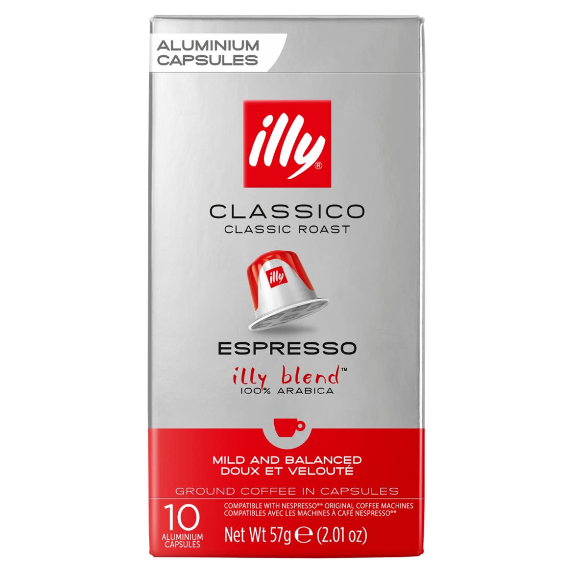 Illy Espresso Classico őrölt-pörkölt kávé kapszulában