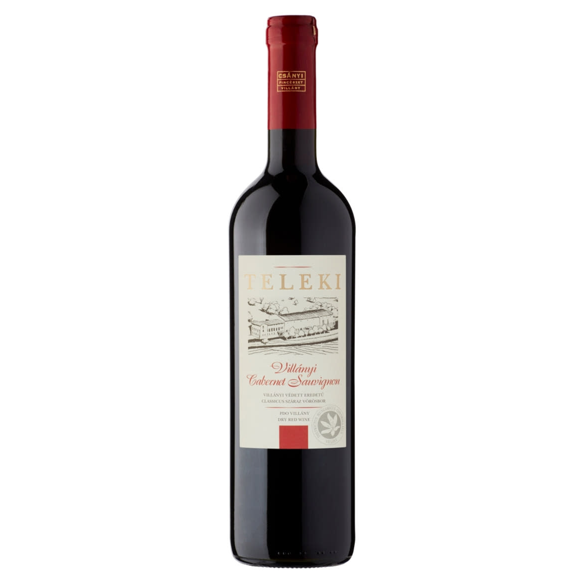 Csányi Pincészet Teleki Villányi Cabernet Sauvignon classicus száraz vörösbor 14%