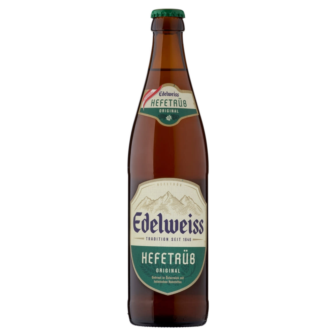 Edelweiss szűretlen világos búzasör 5,3% 0,5 l üveg