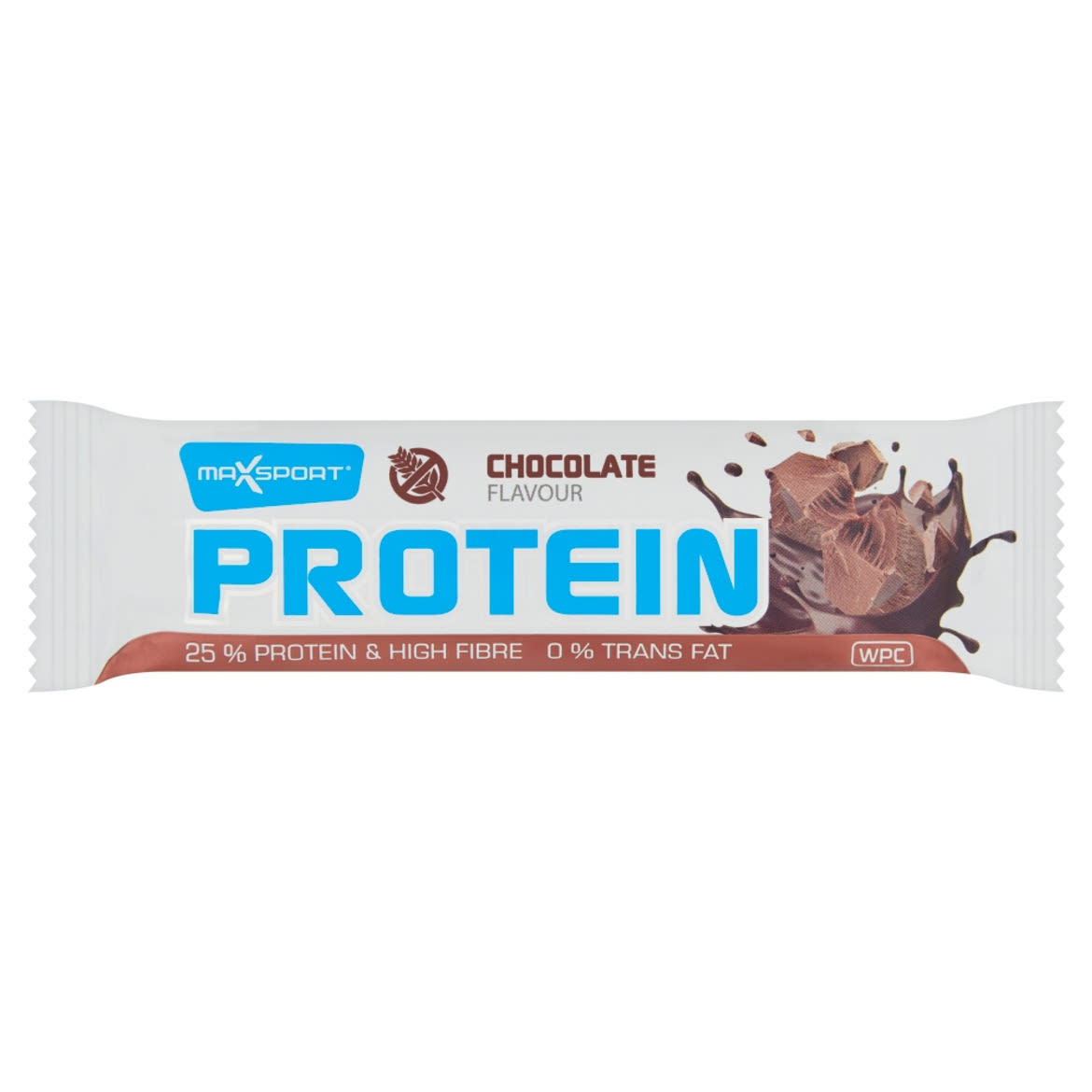 MaxSport Protein gluténmentes, fehérje tartalmú szelet étcsokoládé ízű bevonattal
