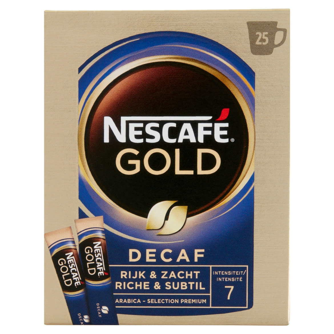 Nescafé Gold koffeinmentes azonnal oldódó kávé 25 x (50 g)
