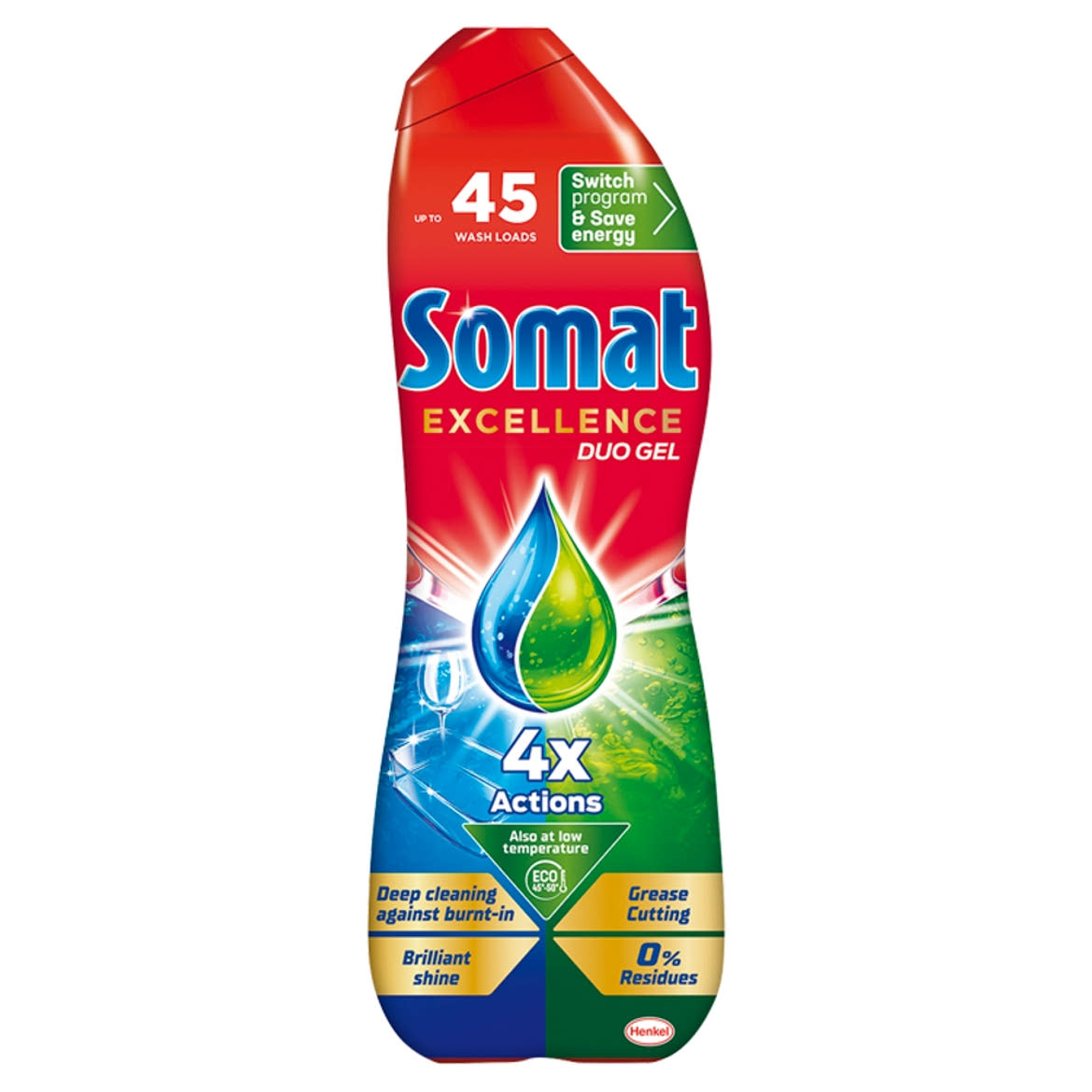 Somat Excellence Duo Gel gépi mosogatószer gél 45 mosogatás