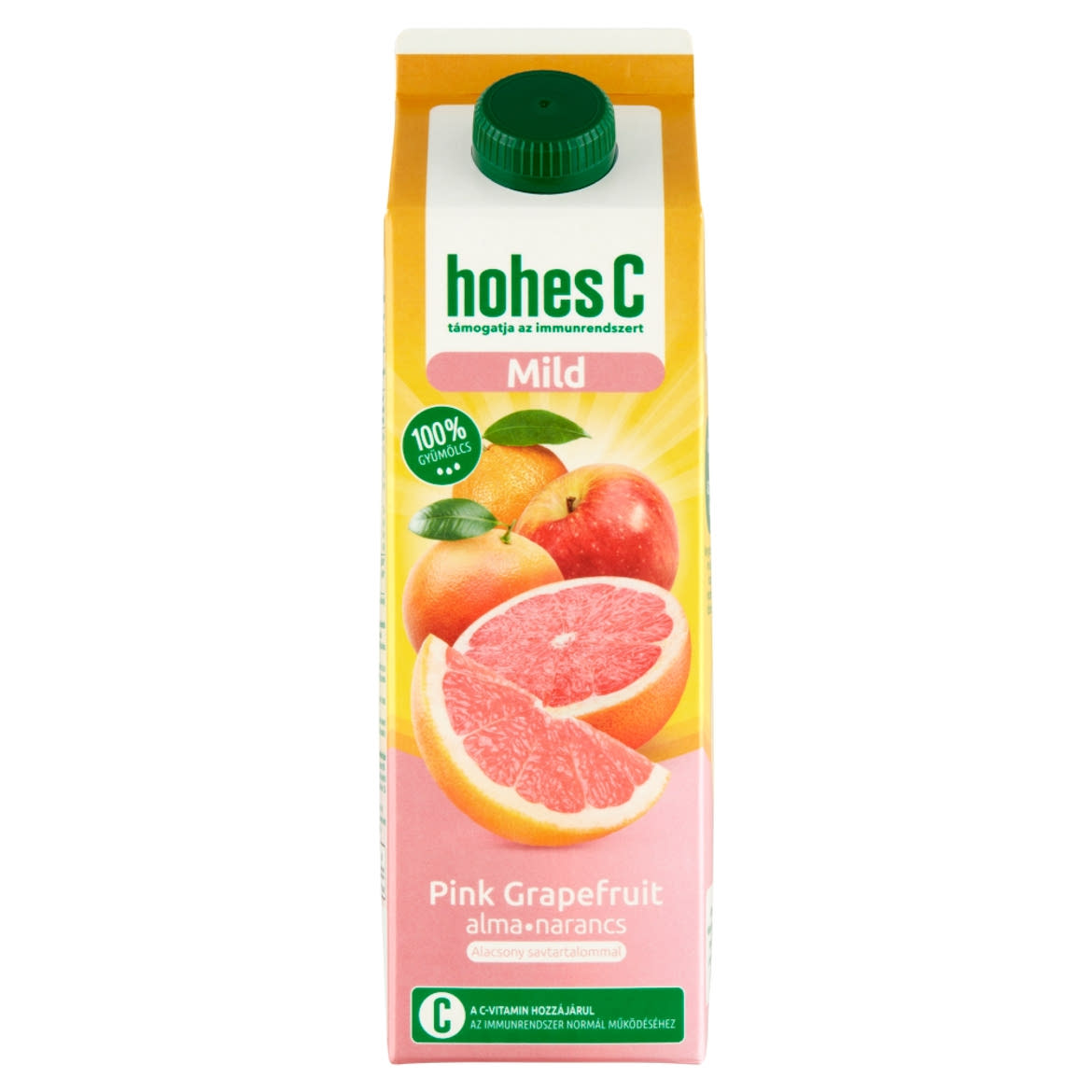 Hohes C Mild 100% pink grapefruit-alma-narancs-acerola vegyes gyümölcslé