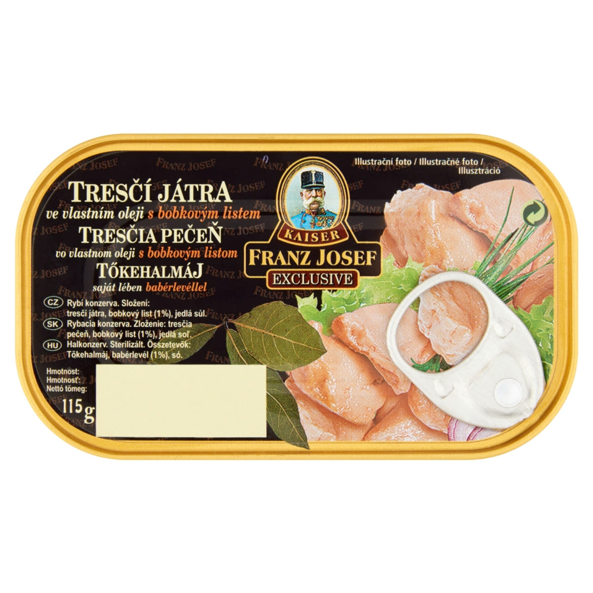Kaiser Franz Josef Exclusive tőkehalmáj saját lében babérlevéllel
