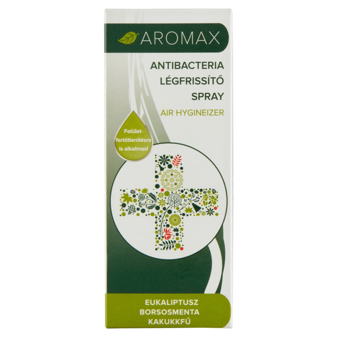 Aromax Antibacteria eukaliptusz-borsosmenta-kakukkfű légfrissítő spray