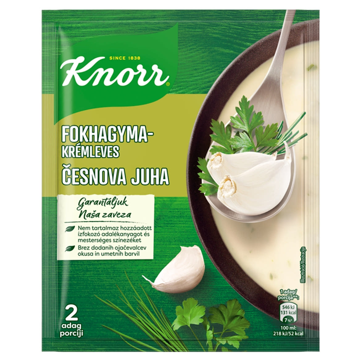 Knorr fokhagymakrémleves