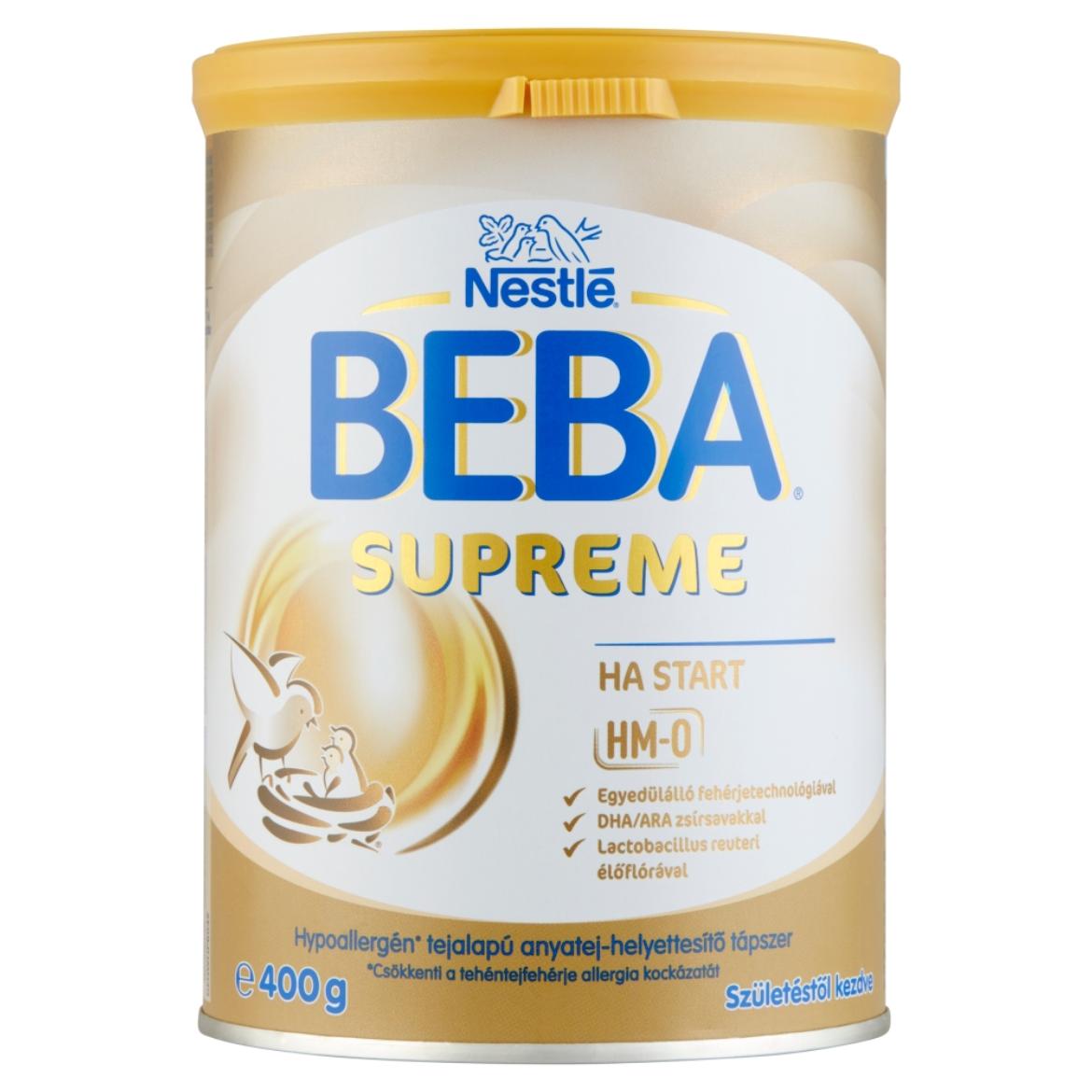 Beba Supreme HA Start hypoallergén tejalapú anyatej-helyettesítő tápszer születéstől kezdve 400 g