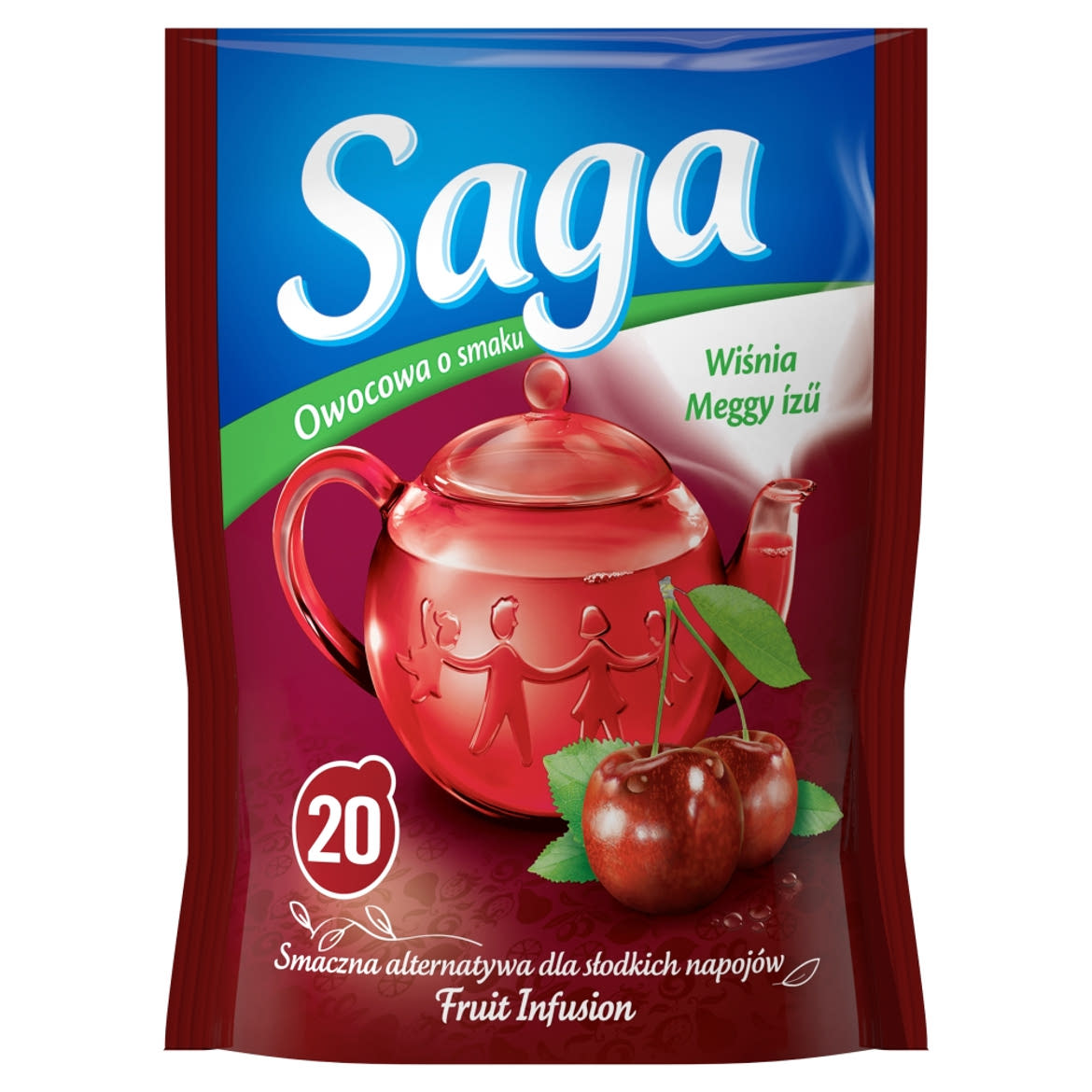 Saga meggy ízű gyümölcstea