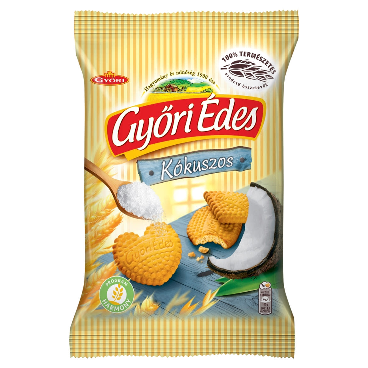 Győri Édes kókuszos, mézes, omlós keksz