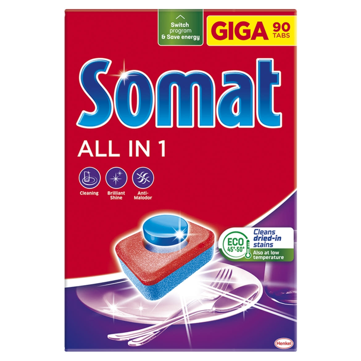 Somat All in 1 gépi mosogatótabletta 90 db