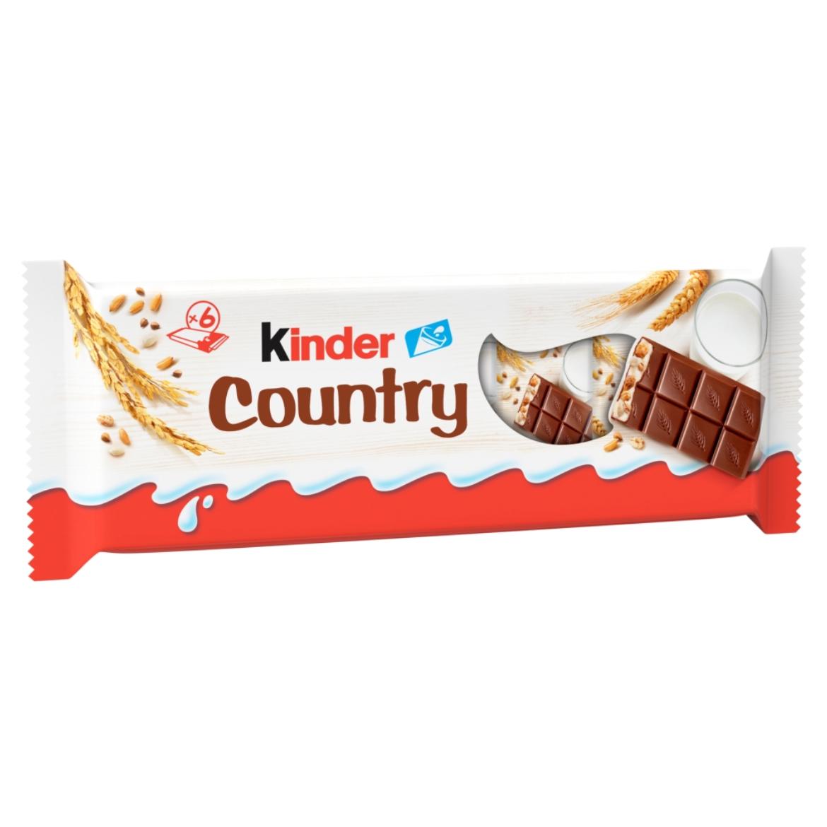 Kinder Country tejcsokoládé szelet tejes krémmel és gabonapelyhekkel töltve