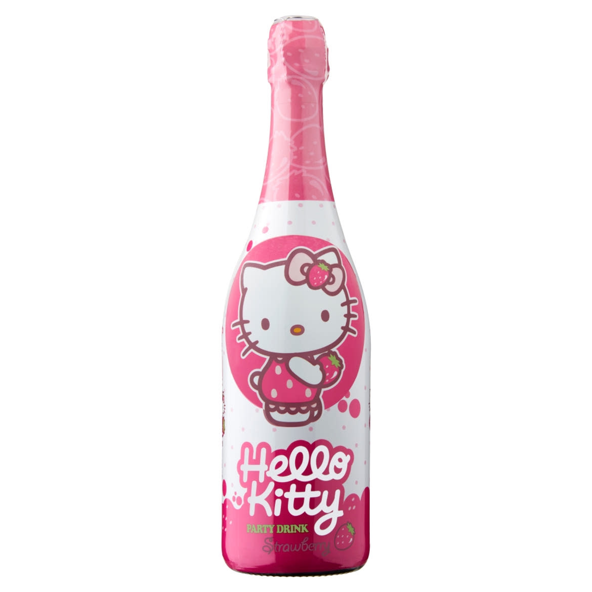 Hello Kitty Party Drink eper ízű szénsavas üdítőital, cukorral és édesítőszerrel