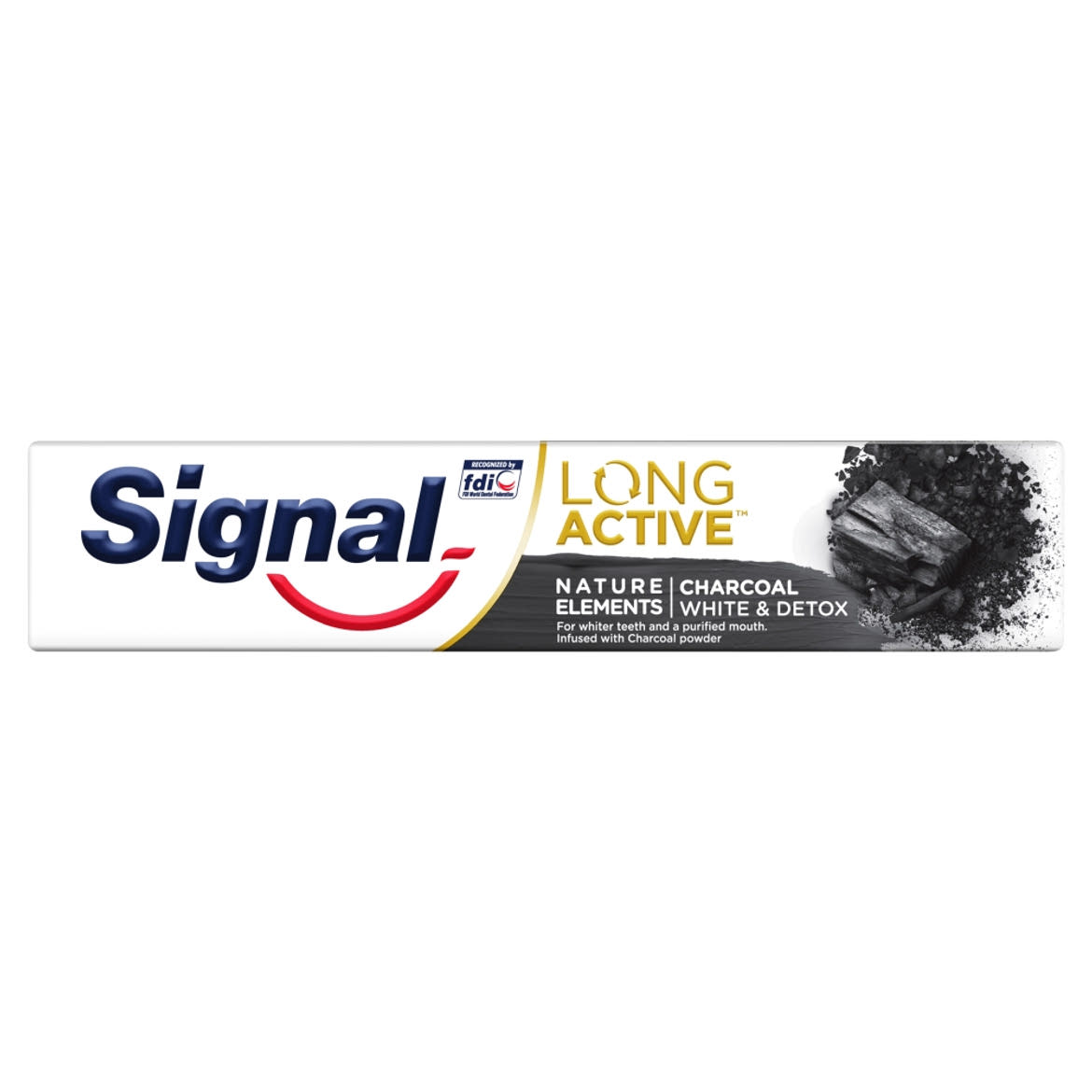 Signal Long Active Nature Elements Charcoal White & Detox fogkrém