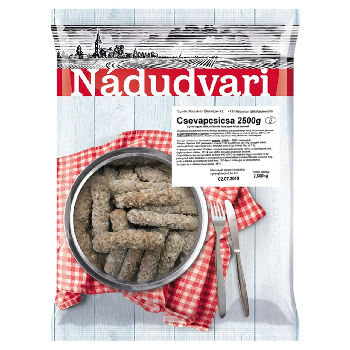 Nádudvari gyorsfagyasztott csevapcsicsa